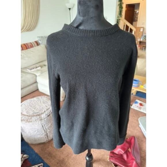 J. Crew Crewneck sweater in extra-soft yarn Black - Picture 1 of 10